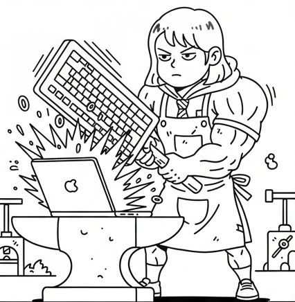 AI 활용력 테스트 일러스트